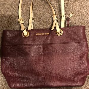 Michael Kors Maroon Shoulder Bag